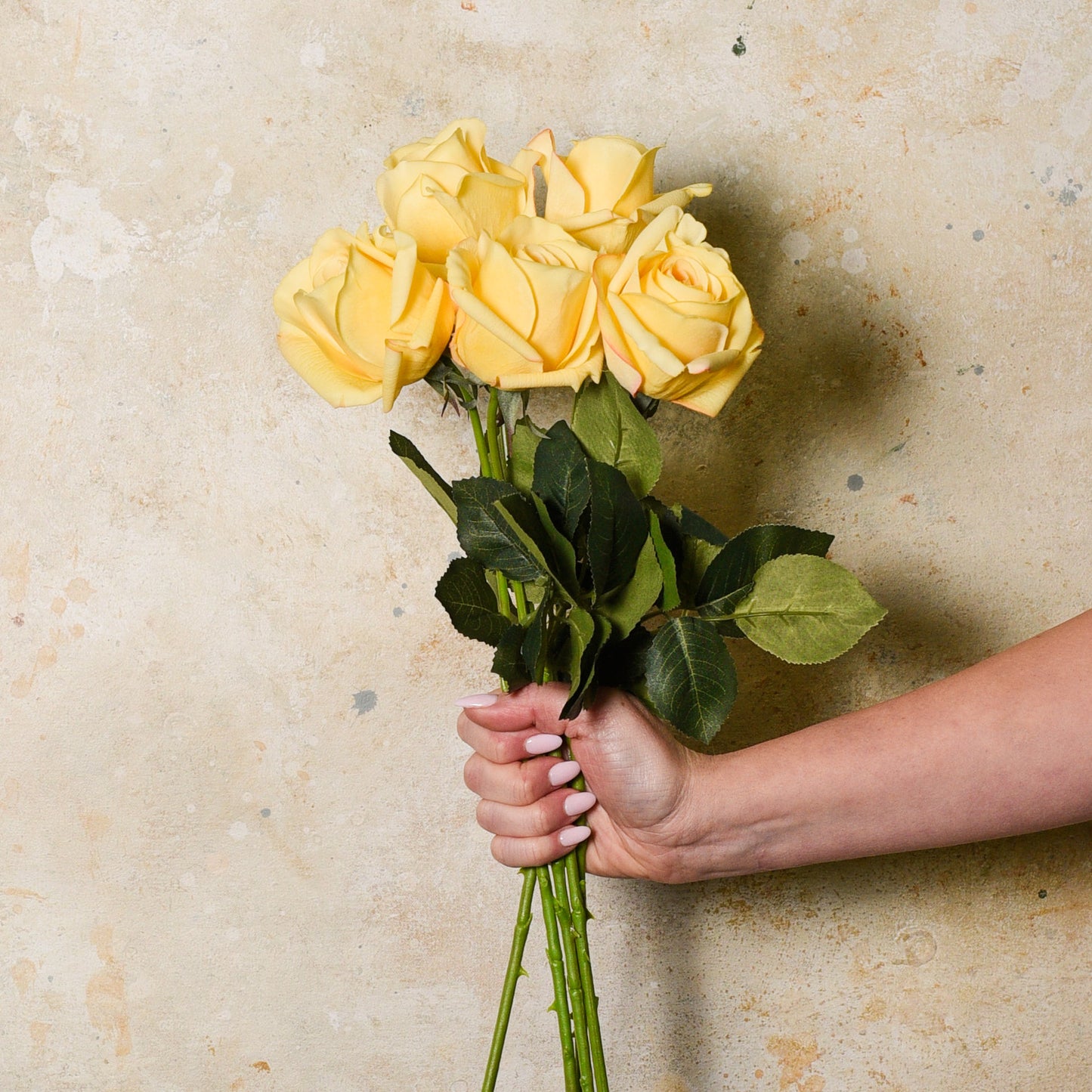 Rose Yvie Real Touch Flower Stem
