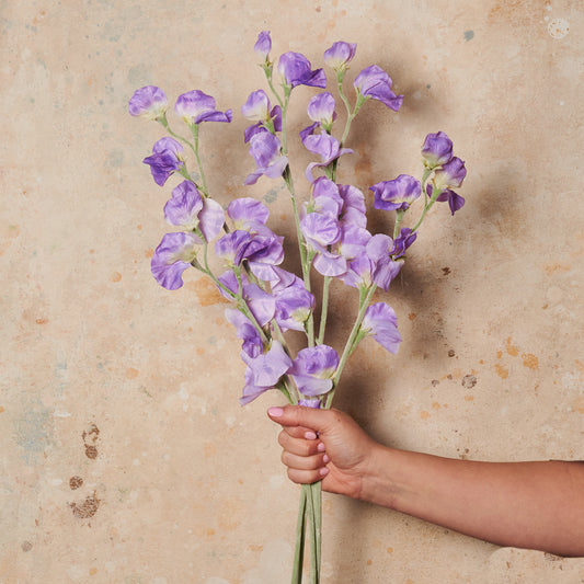 Sweet Pea Spray Real Touch Flower Stem
