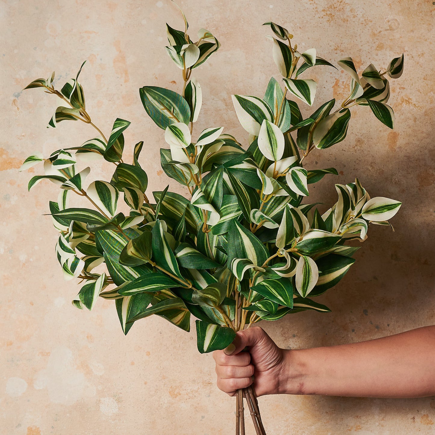 Tradescantia Leaf Spray Real Touch Stem