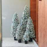 Frosted Pine Tree Outdoor UV Resistant
