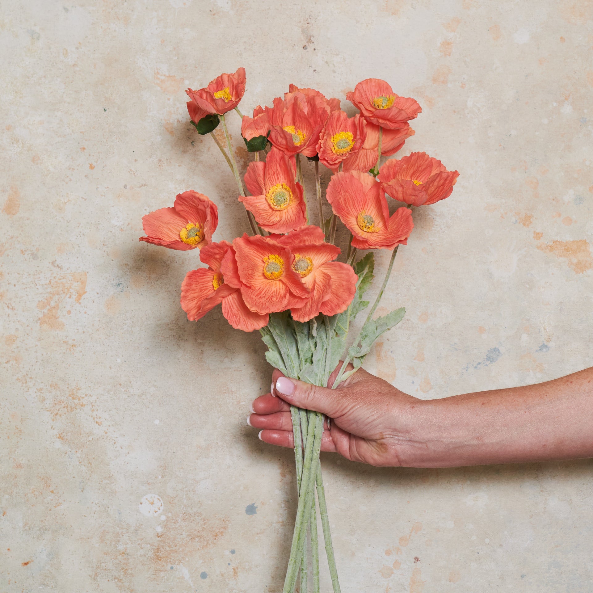 Poppy Real Touch Flower Stem