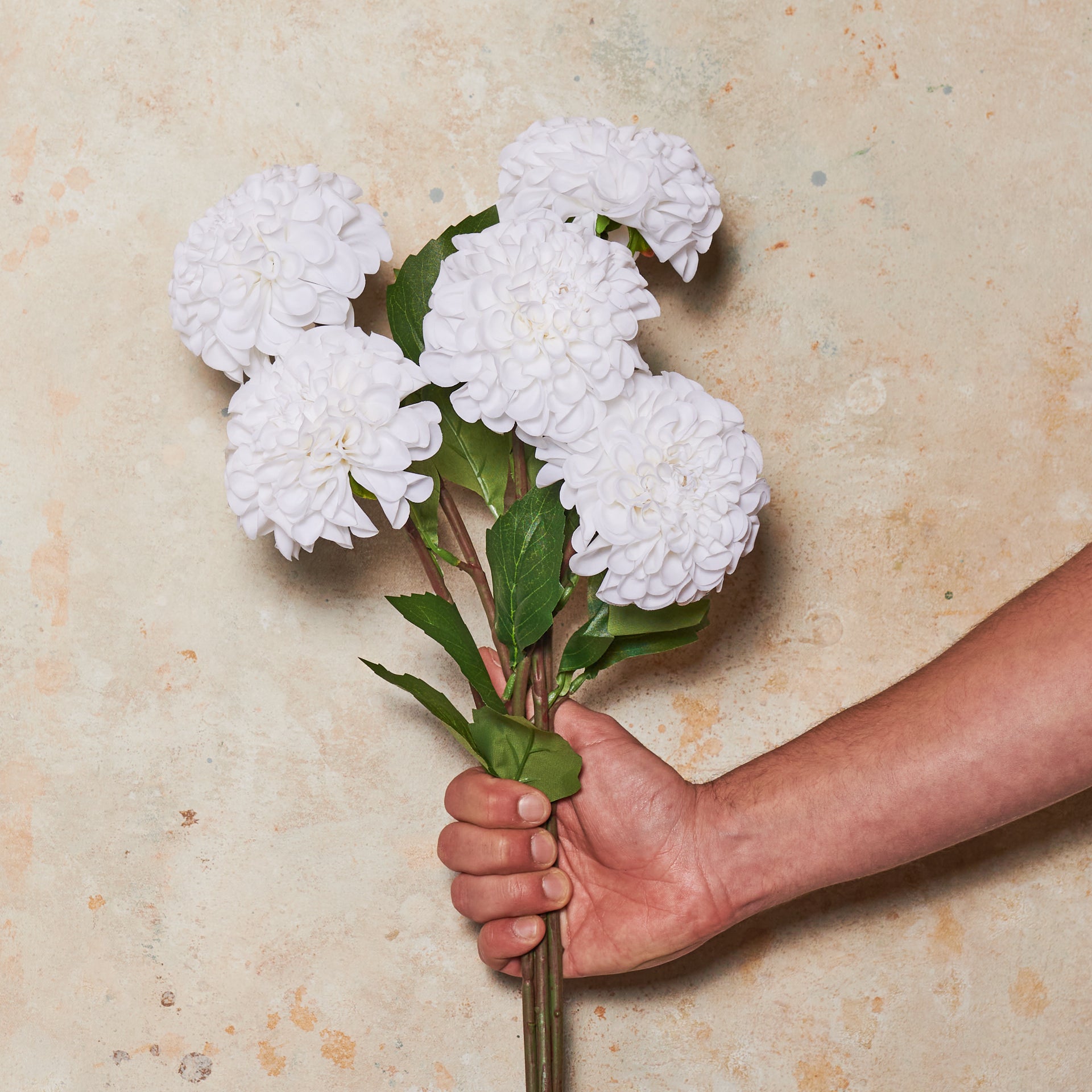 Pompon Dahlia Real Touch Flower Stem
