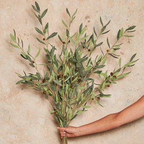 Olive Leaf Spray Real Touch Stem