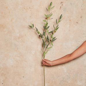 Olive Leaf Spray Real Touch Stem