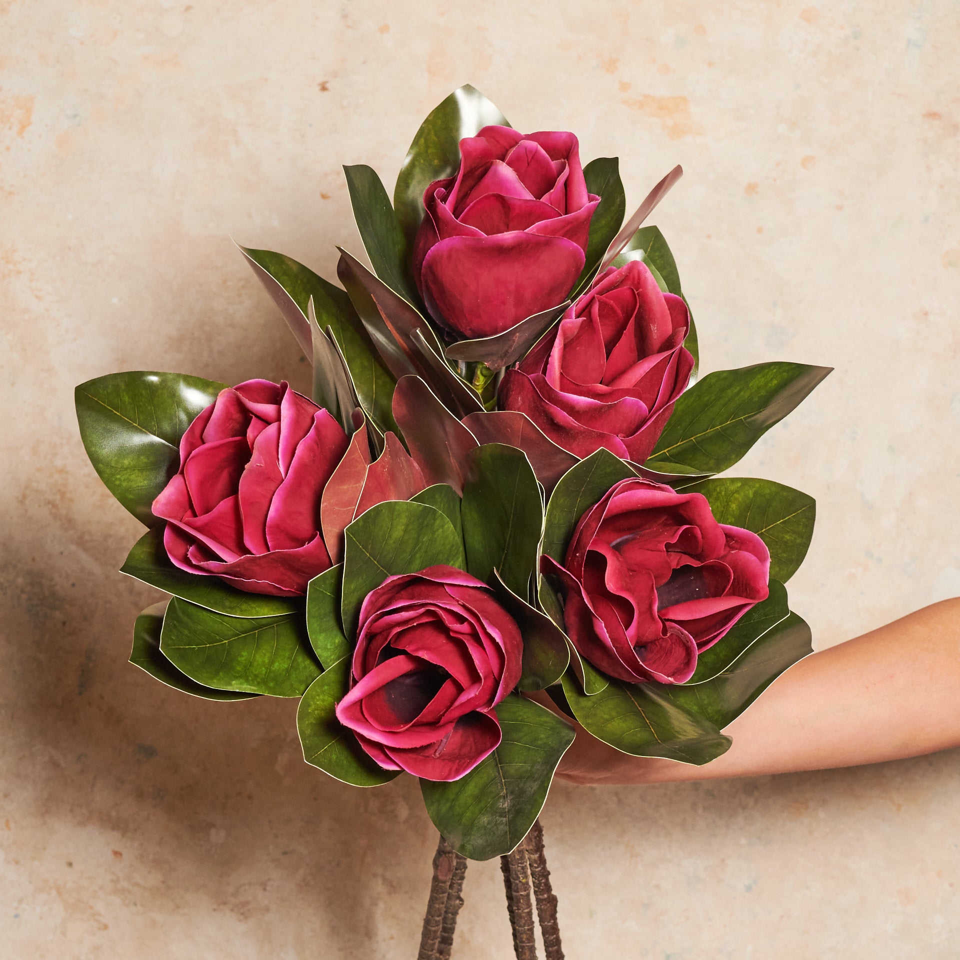 Magnolia Flower Real Touch Flower Stem