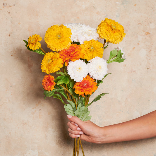 Marigold Real Touch Flower Stem