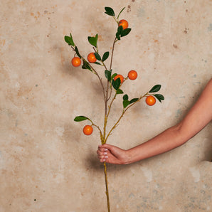 Orange Spray Branch Real Touch Flower Stem