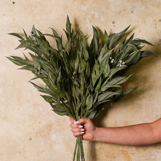 Maggie Seed Pod Eucalyptus Leaf Real Touch Stem