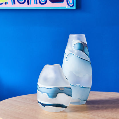 Waves Glass Vase Set