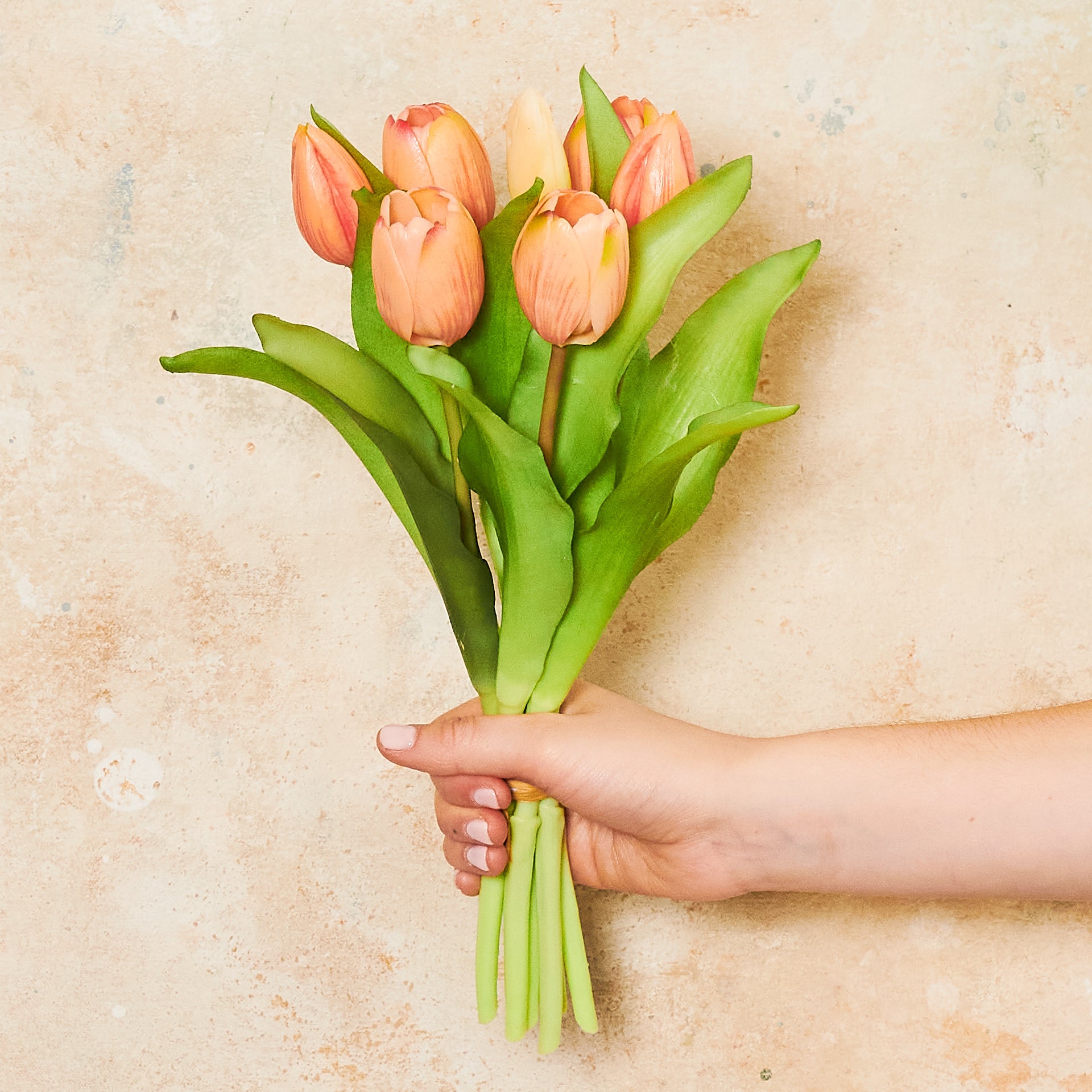 Real Tuli Artificial Tulip Mini Real Touch Flower Bunch