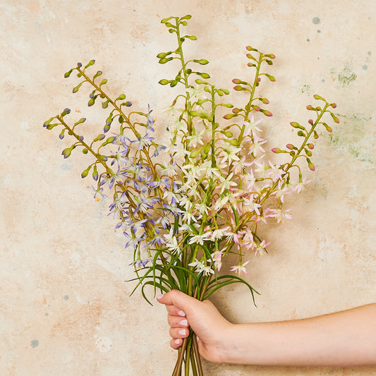 Delphinium Mini Real Touch Flower Stem