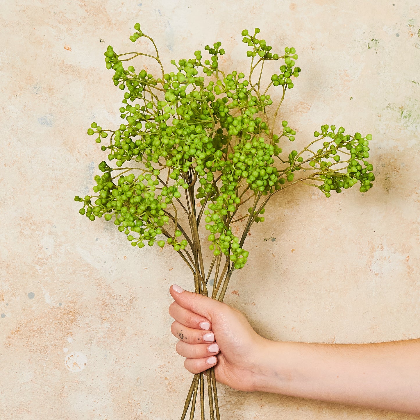 Seeding Berry Green Real Touch Flower Stem