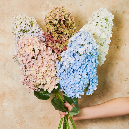 Cone Hydrangea Real Touch Flower Stem