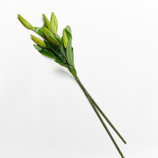 Forever Flowering Real Touch Casablanca Lily Bud Flower Stem