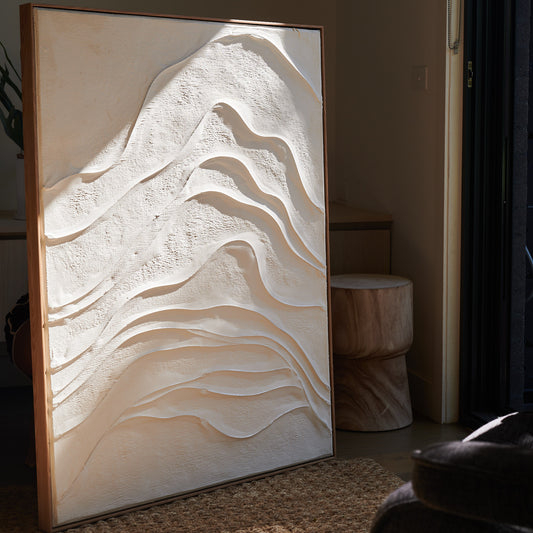 Wave Hand Painted 3D Wall Art