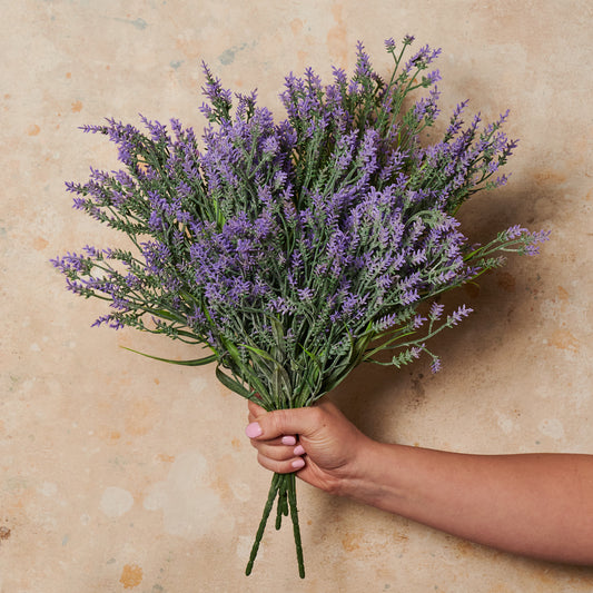 Lavender Bunch Real Touch Flower Stem