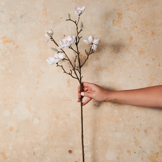 Magnolia Mini Atlas Spray Real Touch Flower Stem