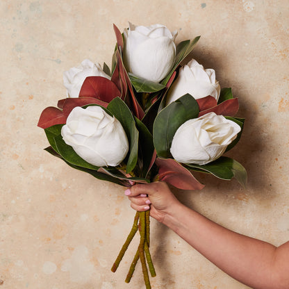 Magnolia Flower Real Touch Flower Stem