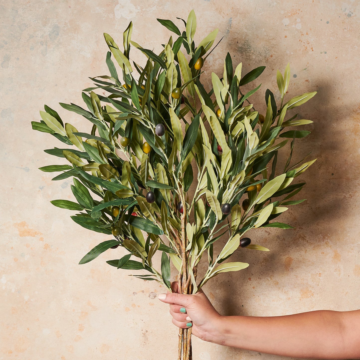 Olive Leaf Spray Real Touch Stem