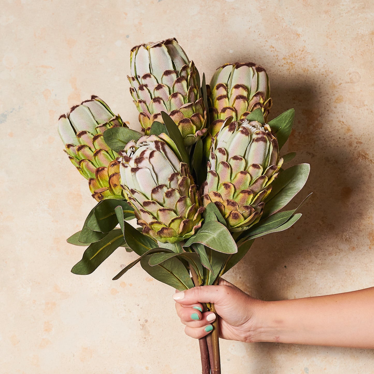 Queen Protea Real Touch Flower Stem