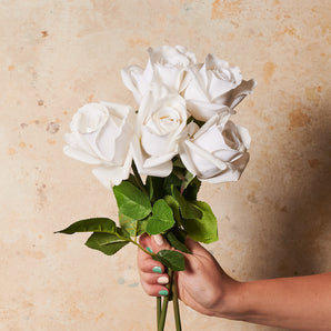 Rose Yvie Real Touch Flower Stem