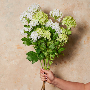 Snowball Spray Real Touch Flower Stem