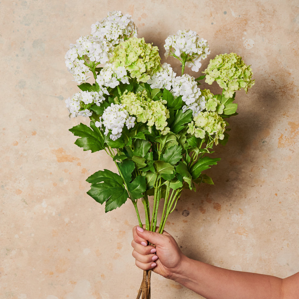 Snowball Spray Real Touch Flower Stem