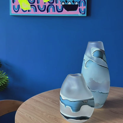 Waves Glass Vase Set